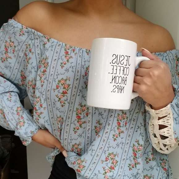 LOVE STORY OFF SHOULDER TUNIC TOP - Picture 14 of 15